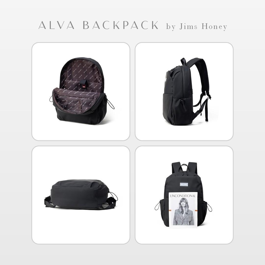 JIMS HONEY Tas Ransel Unisex Pria Wanita ALVA BACKPACK Sekolah Anak SMA Kulit