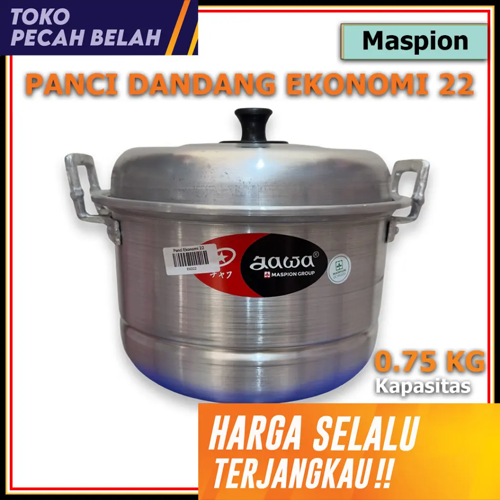 MASPION Panci Kukusan DANDANG EKONOMI Jawa 22 CM Aluminium