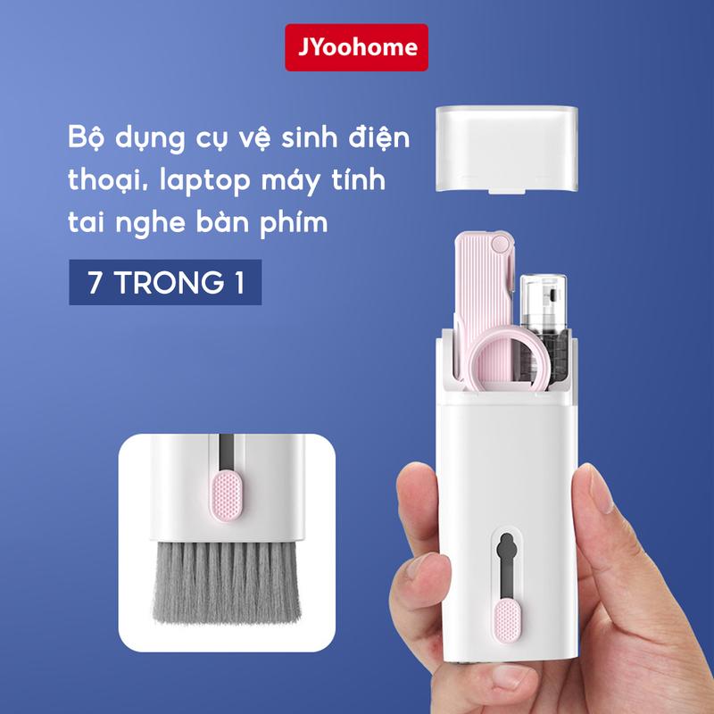 Bộ Dụng Cụ Vệ Sinh Laptop Máy Tính Bàn Phím Tai Nghe Camera Đa Năng 7 in 1 SMTech - Nhỏ Gọn Chất Liệu Nhựa ABS Siêu Bền Làm Sạch