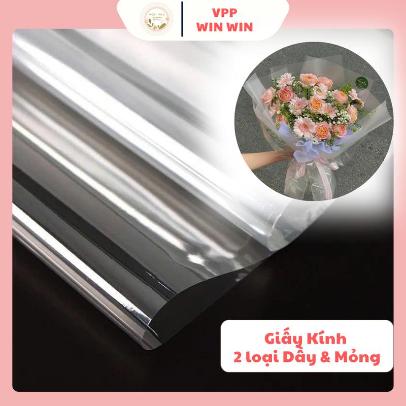 Tập 50 Tò Giấy Kính Gói Hoa Trong Suốt Phong Cách Nhẹ Nhàng - Cam Kết Gói Hàng Không Nhăn