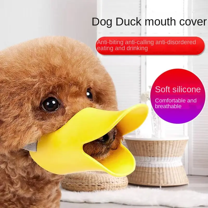 Dog Duckbill Set Muzzle Anti-Biteanti-Bark Anti-Mess Eating Teddy Mouth Cover Puppy Muzzles Dog Cover Pet Supplies