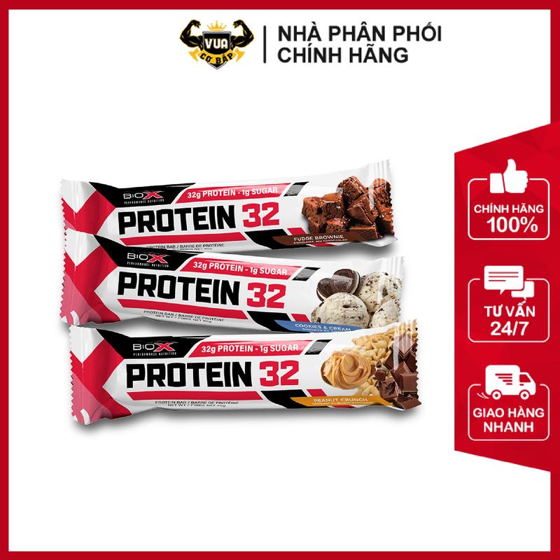 Thanh Bánh Protein 32 Bar BioX – Hộp 12 Thanh