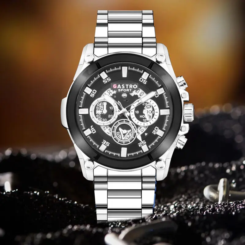 DISKON Jam Tangan Pria Gastro 7123A Rantai Stainless Steel Water Resistant 3 ATM Kaca Watches 3