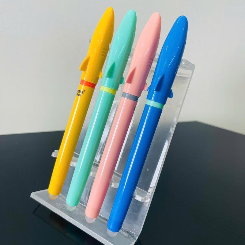 Bút Máy Hình Cá Mập S02, Cho HS Tiểu Học, Ngòi Mài 0.38mm Êm Trơn Sử Dụng Được Mực Ống Và Bơm