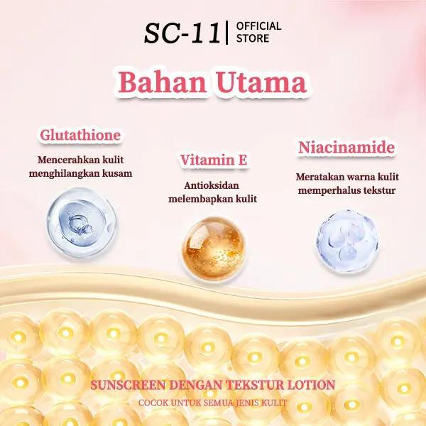 SC-11 Toko Resmi | Body Lotion Pemutih Mawar.Perawatan Tubuh Menyeluruh, Kulit Putih Alami Kusam Mencerahkan Niacinamide Vitamin Wanita Kering Mengelupas Tangan Pencerah Wanita Mengelupas Memudarkan