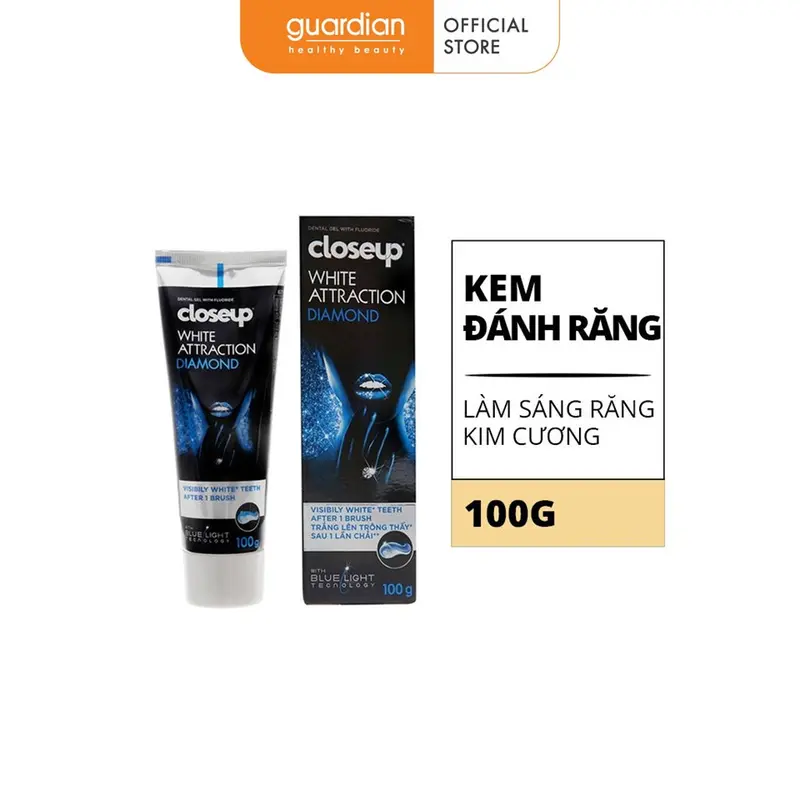 Kem Đánh Răng Closeup Làm Sáng Răng Kim Cương 100Gr 0