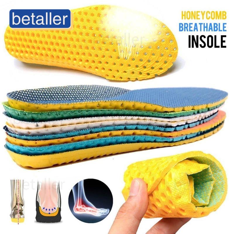 Mesh Breathable Stretch Running Cushion Insoles For Shoes Sole Orthopedic Pad Memory Foam Honeycomb
