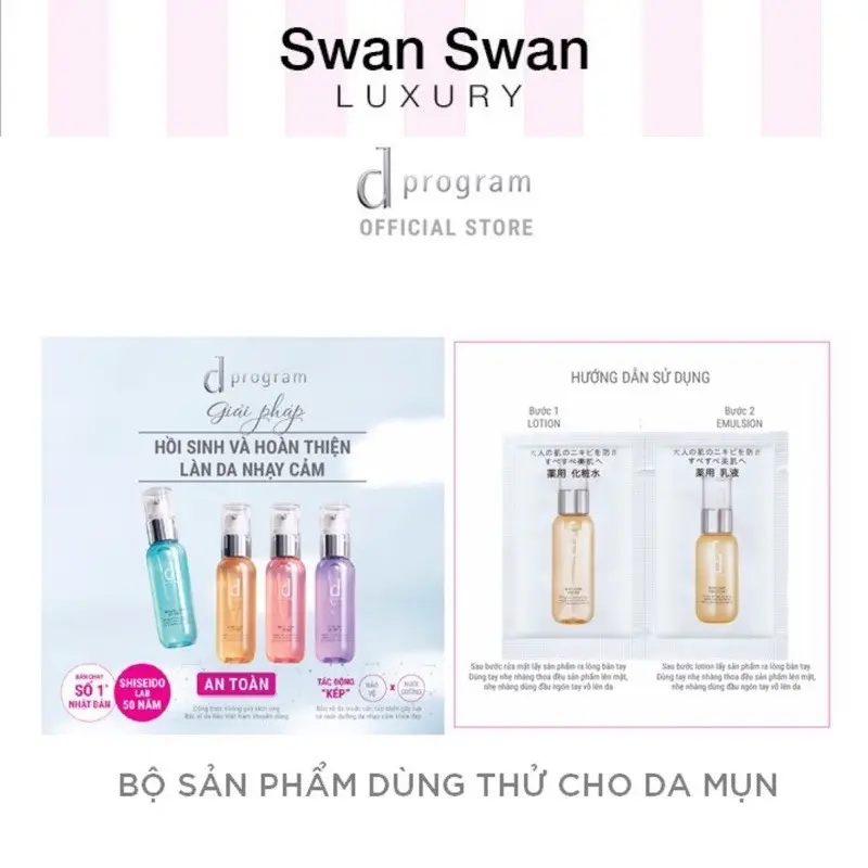 Bộ Sản Phẩm D Program Da Mụn Mẫu Thử