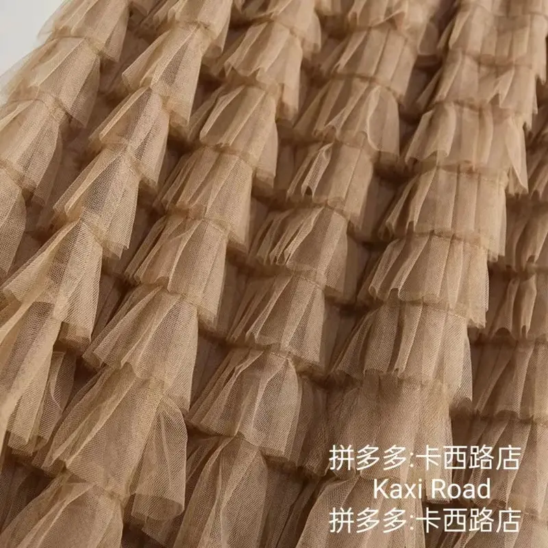 Váy Mùa Hè, Váy Tulle, Váy Bánh Xếp Lớp, Dành Cho Phụ Nữ, Hàng Mới Về 2024, Váy Sợi Trắng, Váy Dài, Hợp Xu hướng 3