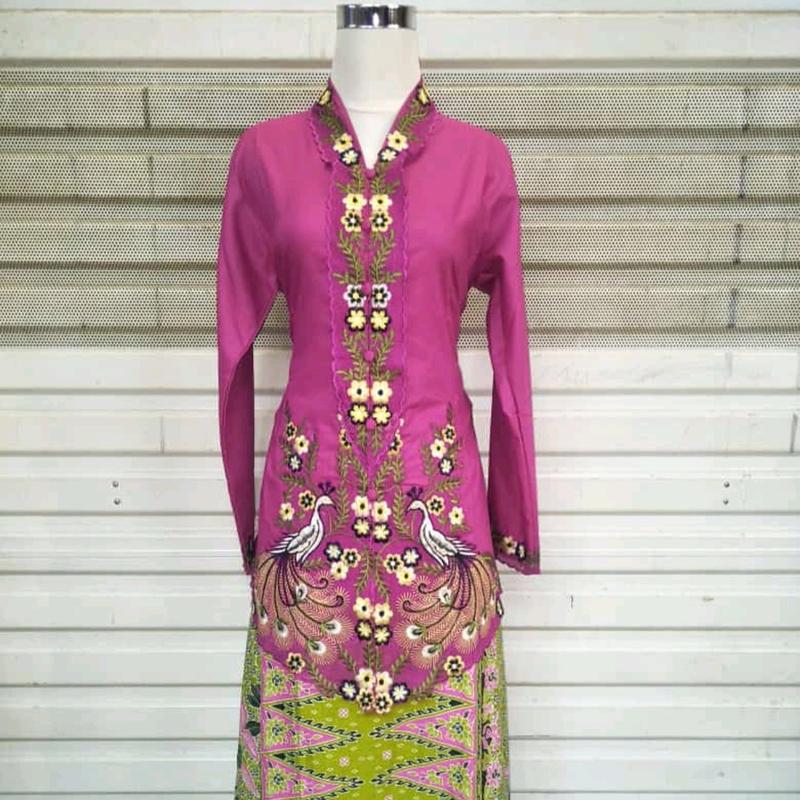 setelan kebaya encim cendrawasih/katun Ima premium/kebaya encim Katun 5