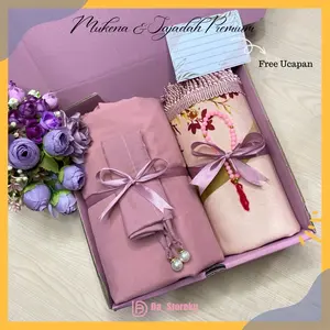 HAMPERS MUKENA KATUN & SAJADAH PREMIUM KADO WEDDING SOUVENIR IDUL FITRI / KADO PERNIKAHAN MUKENA DEWASA PREMIUM  DAN SAJADAH / SOUVENIR HARI RAYA MUKENA DEWASA SAJADAH / HAMPERS ALAT SHOLAT MUKENA SAJADAH MUKENA SESERAHAN KADO BIRTHDAY WISUDA ENGAGEMENT