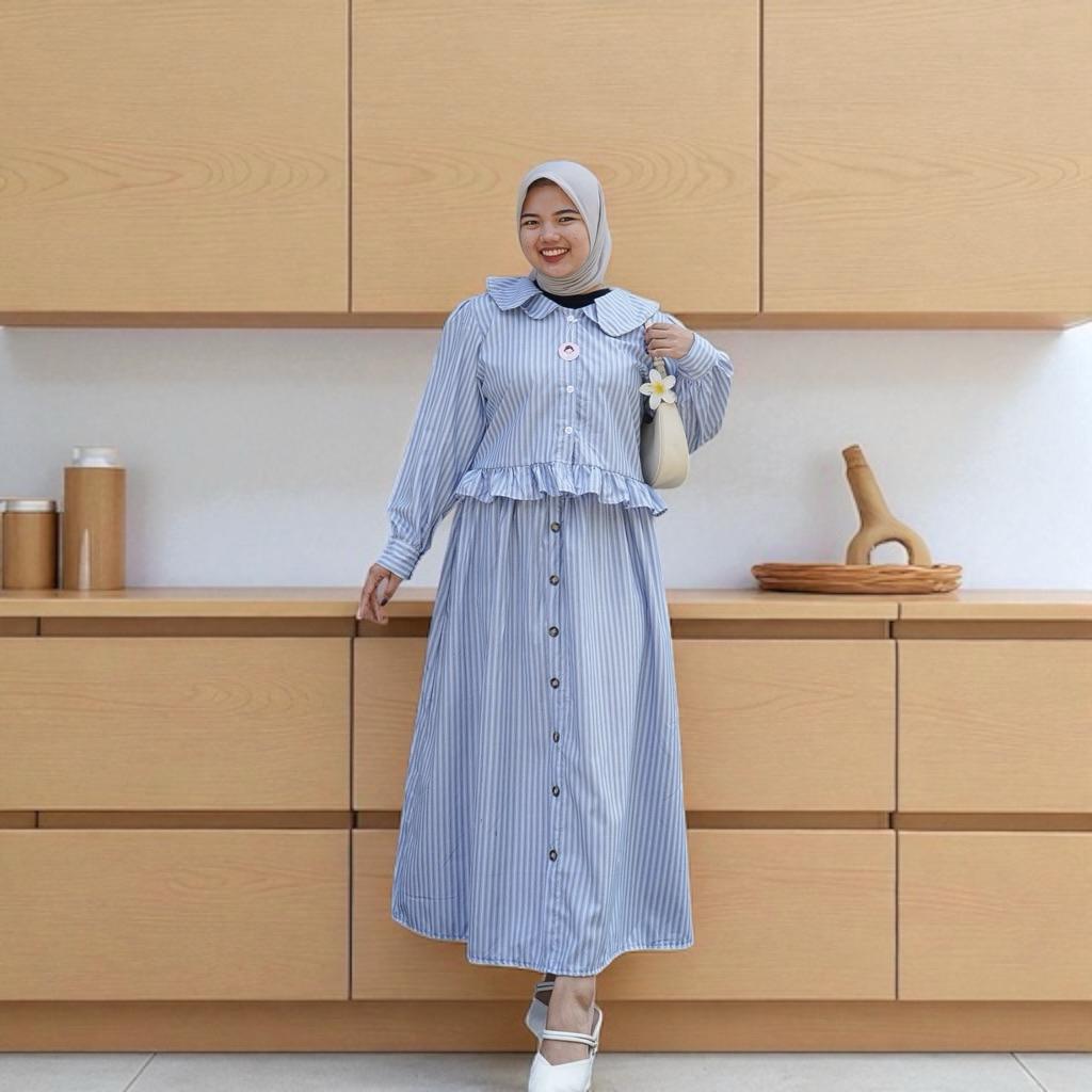 CH CUCI GUDANG NGABISIN STOCK  MINDY SETELAN ROK BUNGA