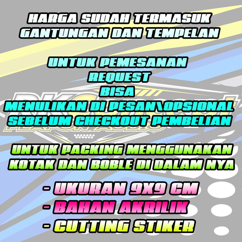 GANTUNGAN KACA MOBIL HOLOGRAM tempelan car 2