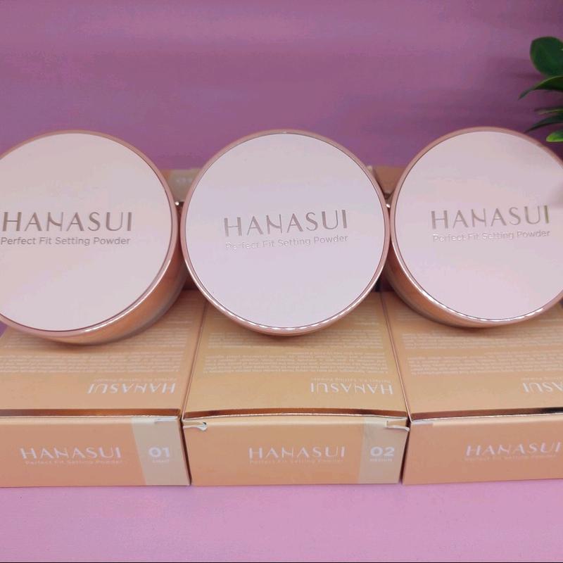 Bedak Tabur Hanasui Perfect Fit Setting Powder 12gr / Varian Light, Medium, Natural, dan Translucent/ Kosmetik Wajah/ Bedak Tabur.. 1