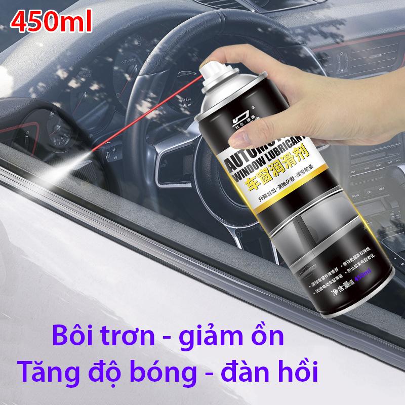 Chai xịt bảo dưỡng gioăng cao su kính ô tô, xe tải, gioăng cao su cửa kính, gioăng cửa sổ trời, bôi trơn khe kẽ