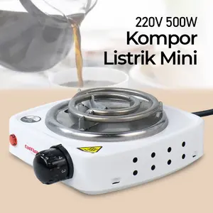 Kompor Pemanas Listrik Mini portabel 500W EU Plug kompor elektirik electric outdoor indoor