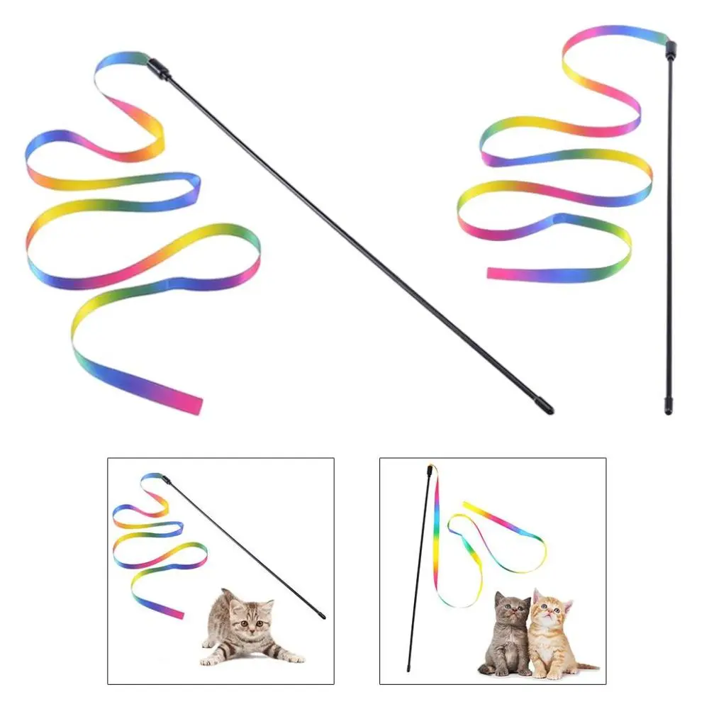 Teaser Cat Toy, Interactive Kitten Catcher Wand Playing Kids Pet String Toy