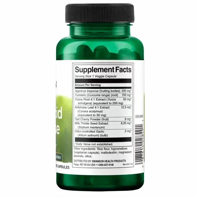 Swanson Ultra Uric Acid Cleanse kidney support 60 veggie capsules 3