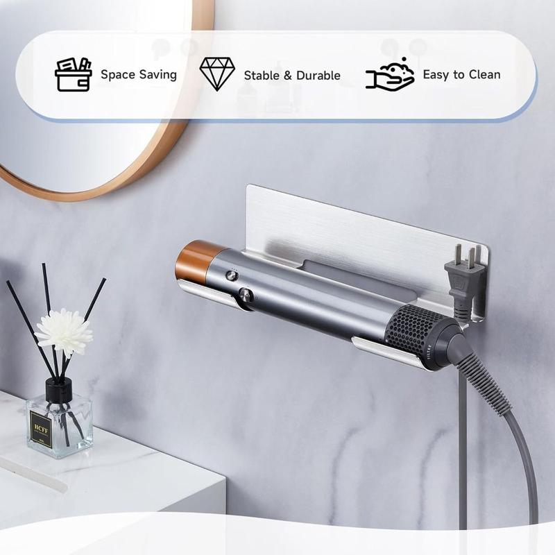 Product Introduction of New Space Saving Straighteners Holder Wall Mounted Storage Rack Hair Dryer Organizer Metal Hair Straighteners Holder for Home 16