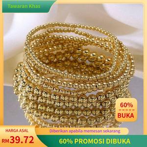 Set Gelang Manik, Reka Bentuk Kreatif Unik, Cantik, Elegan, Gaya Manis dan Sejuk, Barang Kemas Berlapis Bangles Bracelets Jewelry red  thread  bracelet