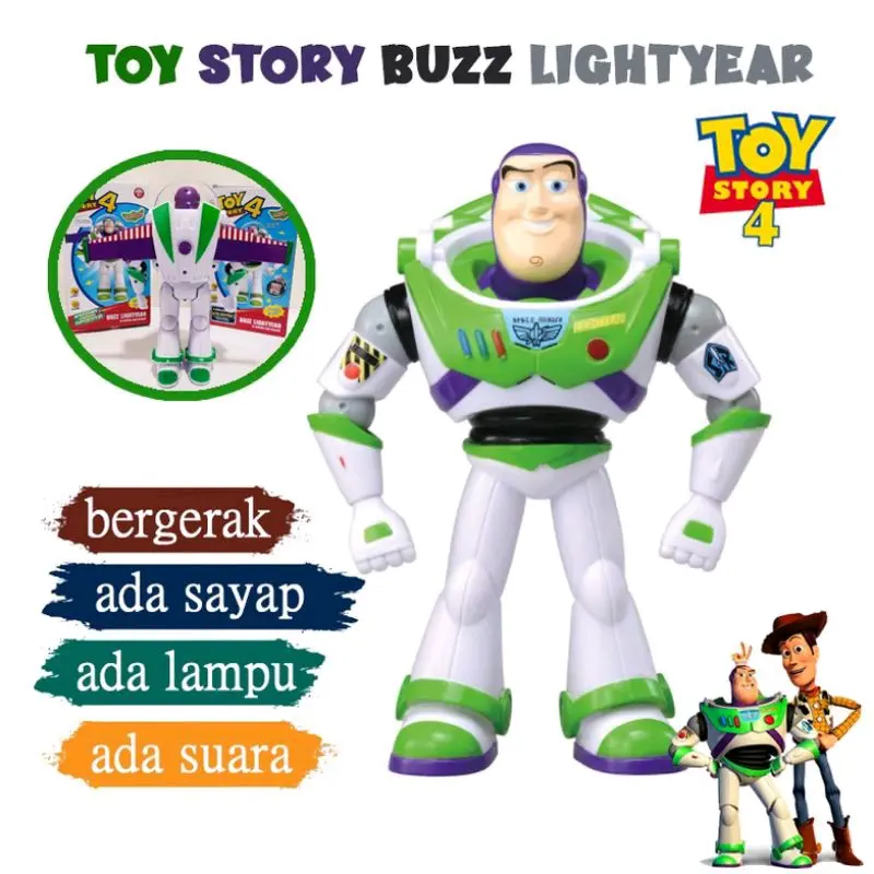 [ Free Batrai ]Mainan Buzz Lightyear / Mainan Anak Robot Buzz Lightyear