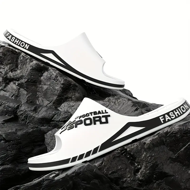 Ultra-Soft Fashion Thick Sole Slides - Couples' Sporty Beach & Home Sandals with "SPORT" Graphic Design, EVA Material, Comfortable Indoor/Outdoor Slippers 4