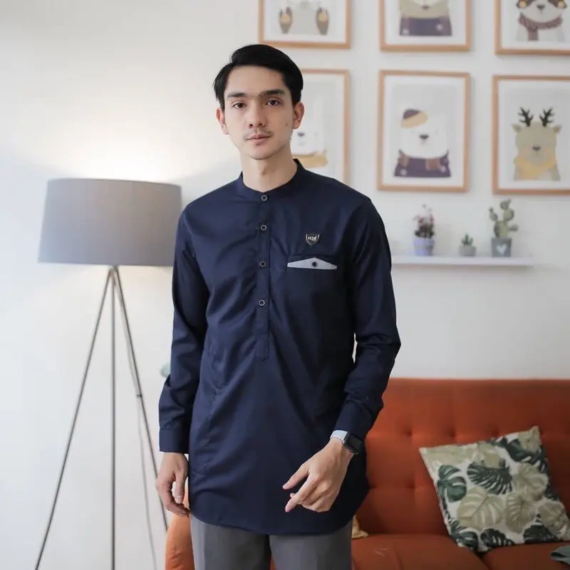 Kemeja koko kemko Panjang Pria Polos