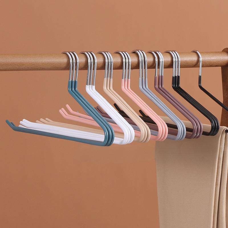 Product Introduction of Non-slip Clothes Hanger, 10pcs Portable Hanger Organizer Rack for Closet Laundry Dry Cleaning Room, Pants, Skirts, Shorts, Towels 0