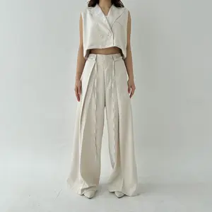 KOSI PANTS - Celana Panjang Wanita Wide Highwaist Pants Basic Korean Long Trousers Murah Posha