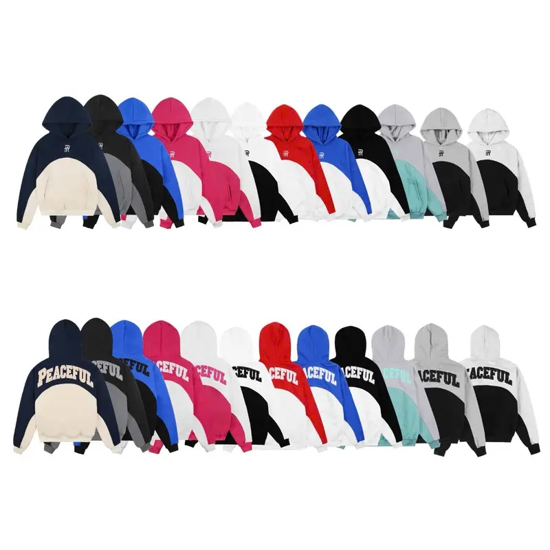 Hoodie THÊU PEACEFUL FROM Boxy NAM - Nữ .phối nhiều màu  đẹp . 0