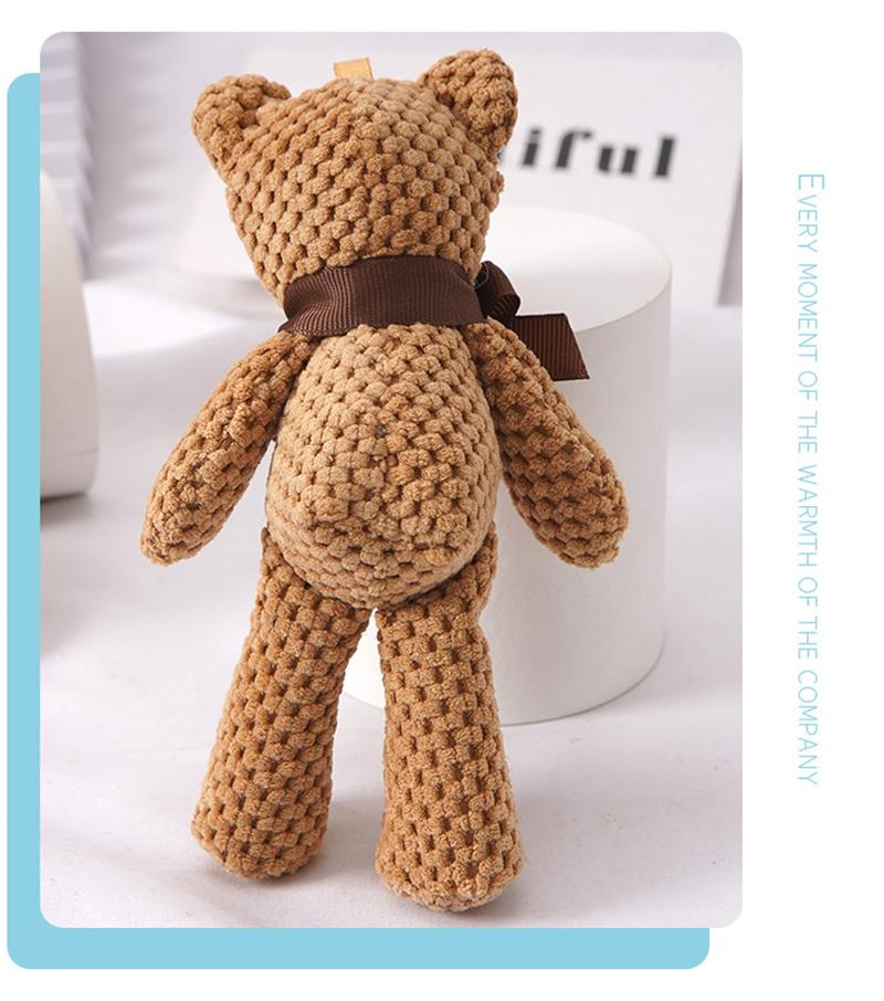 Product Introduction of Baby Bear Stuffed Plush Toys 15CM Plush Animals Cute Bag Key Pendant Children Dolls Birthday Gifts Wedding Party Decor 19
