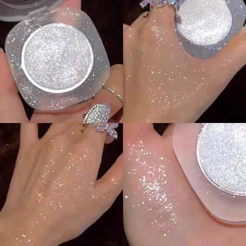 Bột Lấp Lánh Thạch Highlighting, CVZ Galaxy Internet Người Nổi Tiếng Cùng Khoai Tây Nghiền, Hiệu Ứng Kim Cương, Làm Sáng Khuôn Mặt Và Cơ Thể Tự Nhiên 0
