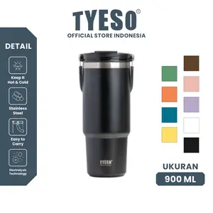 Tyeso 900ml  Tumbler Mug multifungsi Kantoran Tahan Dingin 24 Jam Mudah Di Bawa TS-8828 Vacuum