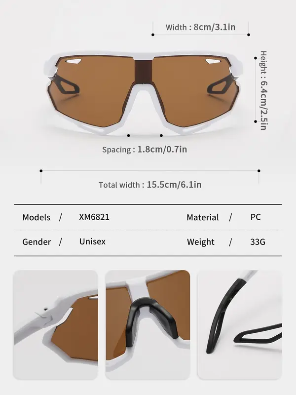 Outdoor Sports Hollow Out Cycling Glasses, UV400 Anti-UV Sports Sunglasses, Windproof & Dustproof Sports Sunglasses for Men & Women 7