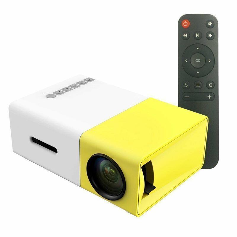  Máy Chiếu Mini LCD LED Xem Phim Tại Nhà Projector YG-300 Kết Nối Điện Thoại IOS Android - YG300 cos 
