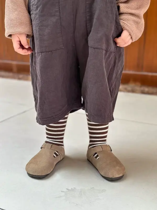 Giày thu xuân cho bé trai, bé gái 2024 Kuma Kids, Giày da lộn đế mềm cho bé 1-6 tuổi KBB05 [KHÔNG LÓT LÔNG] 6