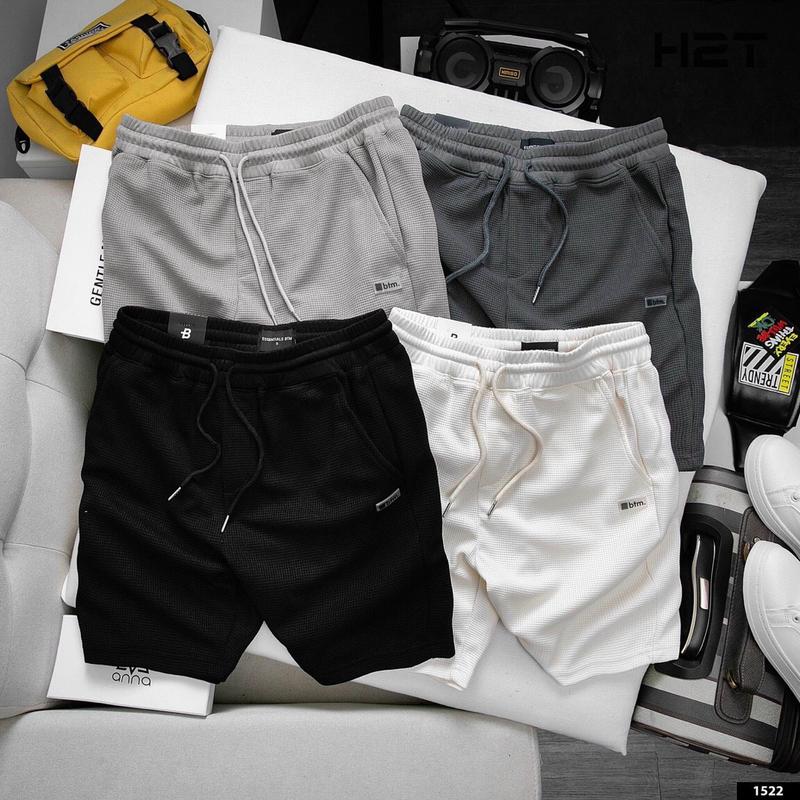 Quần Short Thun Nam Trơn Chất Vải Xốp Tổ Ong Mát Mẻ Thoải Mái VESCA H20