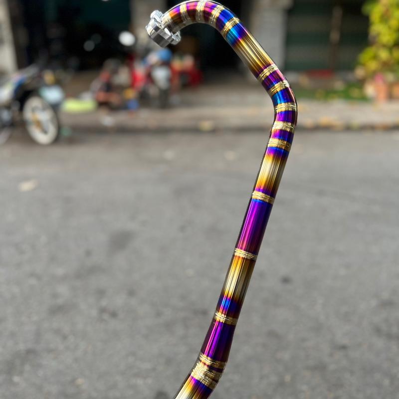 Cổ pô titan ex 150 fom khoét áo full 2 khâu cnc