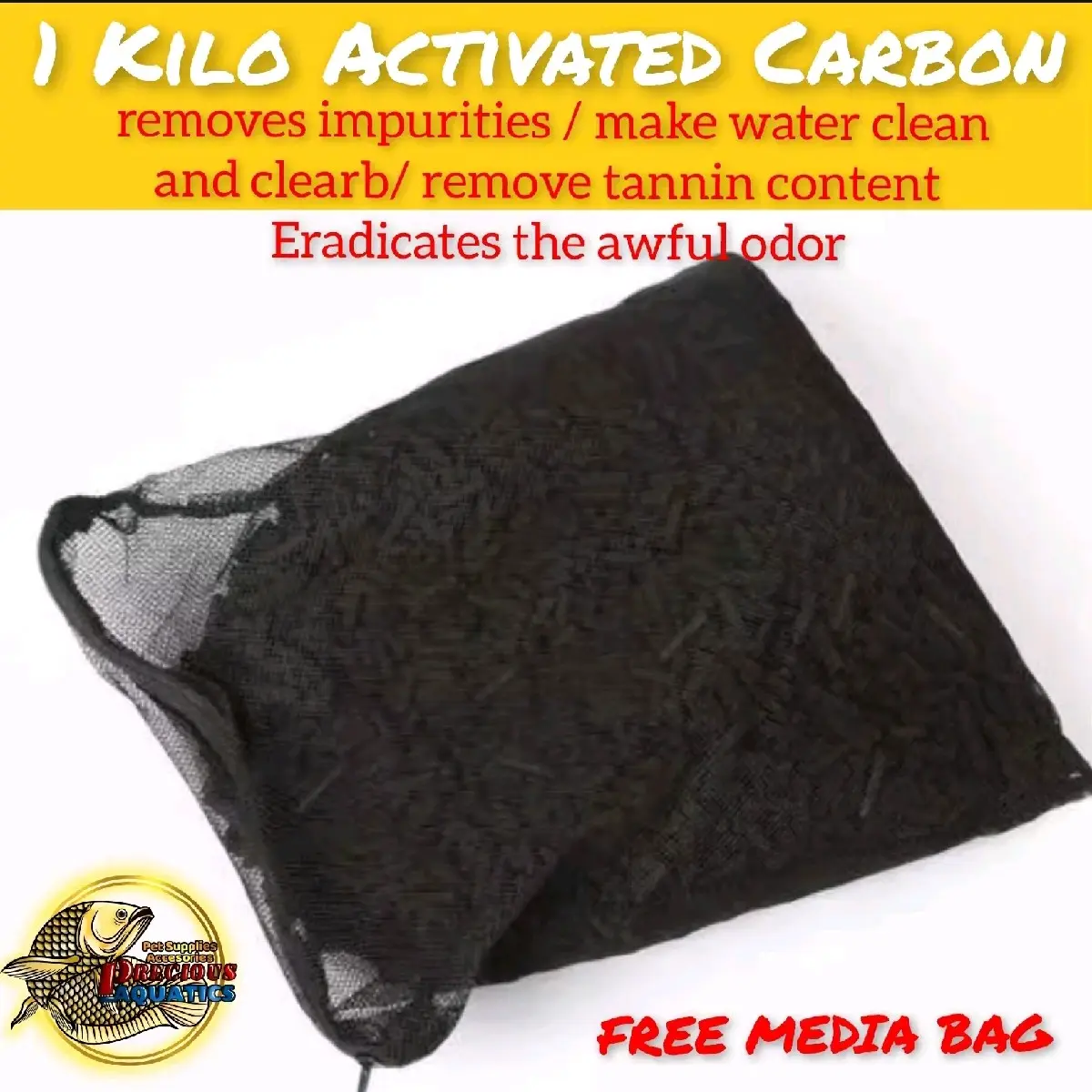 Actiavted Carbon for air and water purification with free Filter bag