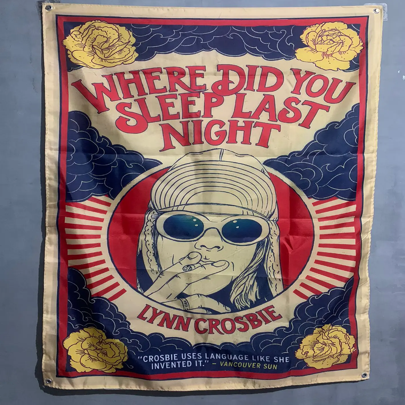 Miniflag/Flag/Banner/Bendera/Tapestry/Poster Kain/Dekorasi/Spanduk/Bendera Band NIRVANA WHERE DID YOU SLEEP
