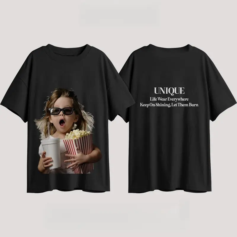 (Unique Series) Kaos Oversize CHILDHOOD Basic Combed Lembut Pria & Wanita Sablon 1
