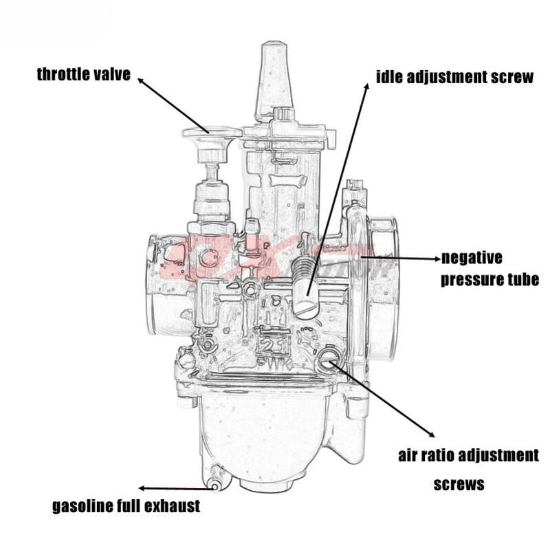High Performance Universal Modification Motorcycle Carburetor 21mm 24mm 26mm 28mm 30mm 32mm 34mm PWK Power Jet Carburettor Carb 2