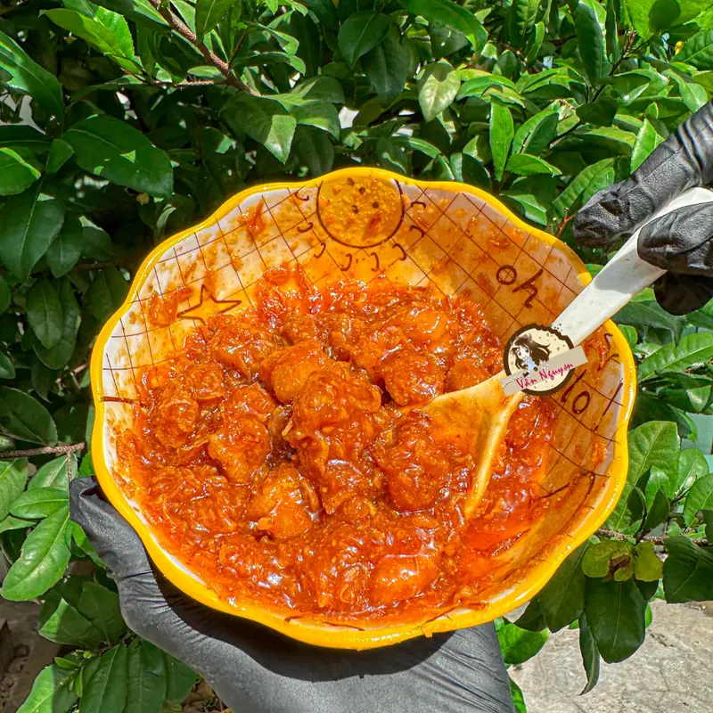 Combo sốt mỹ vị tóp mỡ bánh tráng phơi sương, sốt mỹ vị, tóp mỡ, hành phi. Bánh Tráng Vân Nguyễn ăn vặt Gia Vị Nước Sốt Cay Chua 3