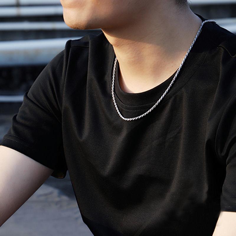 Product Introduction of Necklace for Boys, Clavicle Single Chain Rope Titanium Steel, No Fading and All-Matching 3