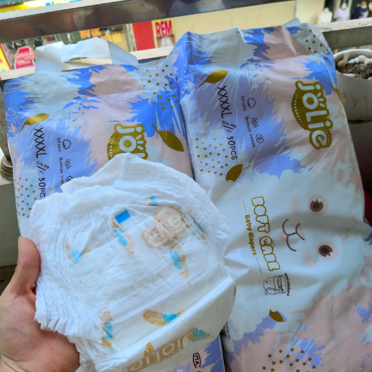 Combo 2bịch bỉm Jolie siêu mềm,mỏng,thấm hút tốt cho bé