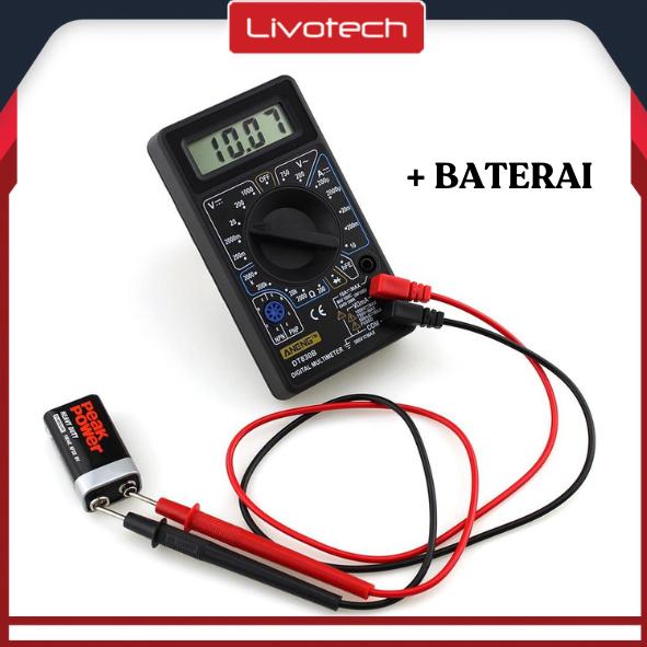 DT830B Multitester Digital + Baterai Avometer Pocket Saku Multi 2