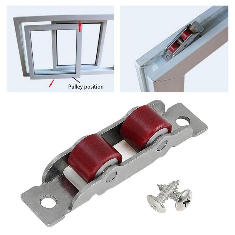 1 cái/4 cái Bền Phụ kiện cửa trượt Con lăn trượt cửa Thép không gỉ Loại 80 Ròng…