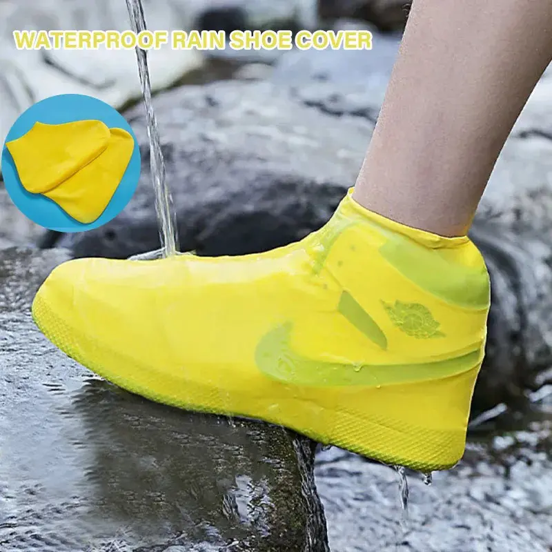 Waterproof Silicone Shoe Covers Reusable Non-Slip Rain Shoe Covers Anti-Slip Rain Boots Outdoor Rainy Day Protectors Shoes Cover