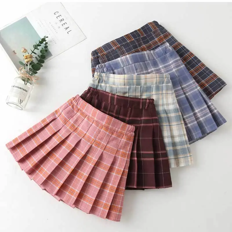 Váy Nhỏ Cho Bé Gái, Quần Áo Trẻ Em, Phong Cách Hàn Quốc Mới, Eo Co Giãn, Váy Ngắn Cho Trẻ Em Trung Bình Và Lớn, Thích Hợp Cho Đồng Phục Học Sinh, Váy Xếp Ly, Cho Bé Gái, Năm Phát Hành 2024