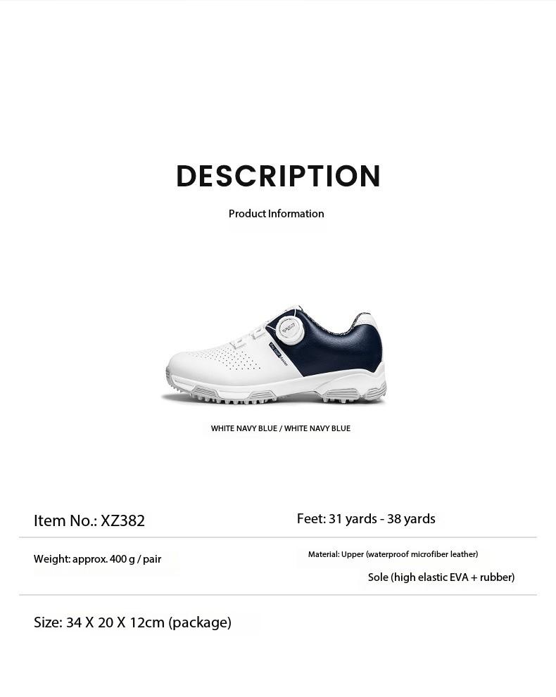 Product Introduction of [PGM] Children Golf Shoe Teenagers Boys and Girls Shoes Knob Shoelace Anti-Slip Lightweight Comfortable Xz382 16